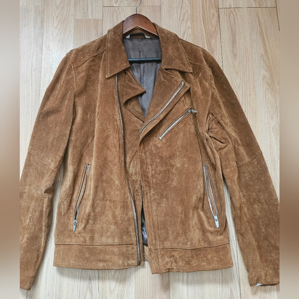 Zara Brown Lightweight Corduroy Shirt Jacket